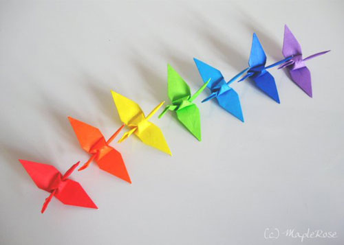 Origami Rainbows